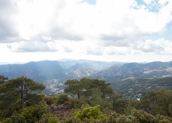 Mountain In With Fireplace & Sauna Villa Prodromos